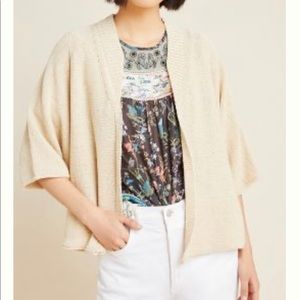 Anthropologie Leland Cardigan Beige OS (one size)